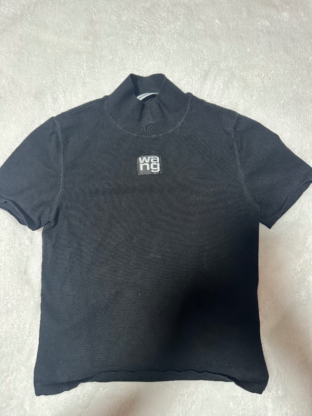 Alexander Wang Mockneck Logo T-Shirt